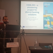Gabriele Pesce from Euroheat & Power talking about COOL DH at a workshop in Brussels on 2 October 2019.